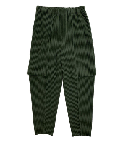 HOMME PLISSE ISSEY MIYAKE プリーツパンツ グリーン HP41JF171 メンズ SIZE 1 オム プリッセ イッセイミヤケ