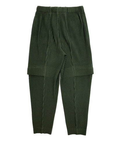 HOMME PLISSE ISSEY MIYAKE プリーツパンツ グリーン HP41JF171 メンズ SIZE 1 オム プリッセ イッセイミヤケ