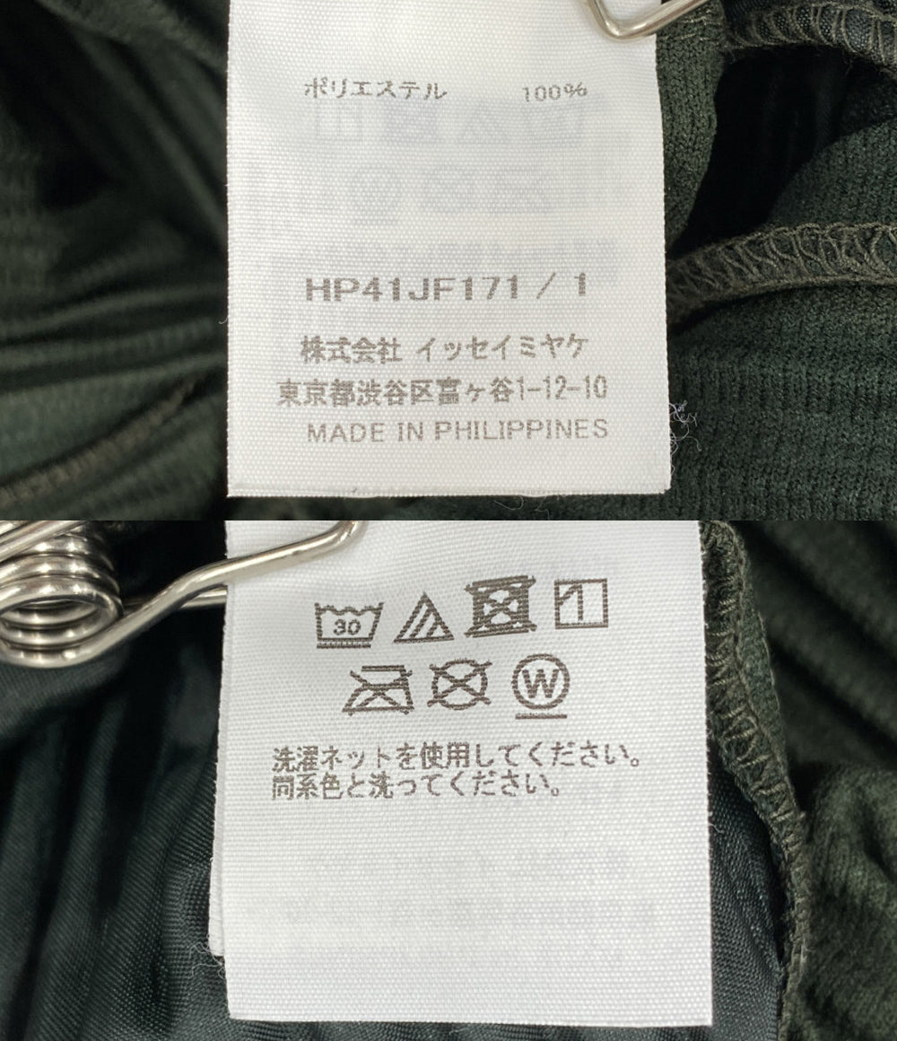 HOMME PLISSE ISSEY MIYAKE プリーツパンツ グリーン HP41JF171 メンズ SIZE 1 オム プリッセ イッセイミヤケ