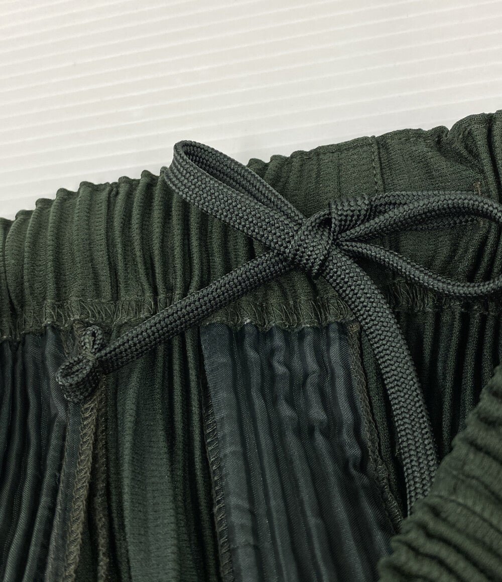 HOMME PLISSE ISSEY MIYAKE プリーツパンツ グリーン HP41JF171 メンズ SIZE 1 オム プリッセ イッセイミヤケ