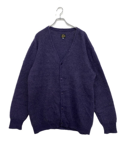 NEEDLES モヘアカーディガン Vネック PPL メンズ SIZE L ニードルス