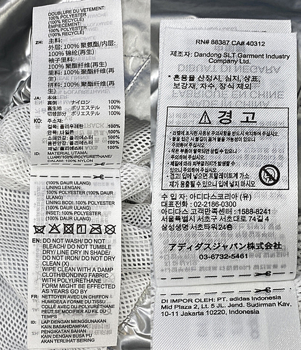 adidas トラックジャケット アディレニウム オーバーサイズ シルバー レディース SIZE S アディダス