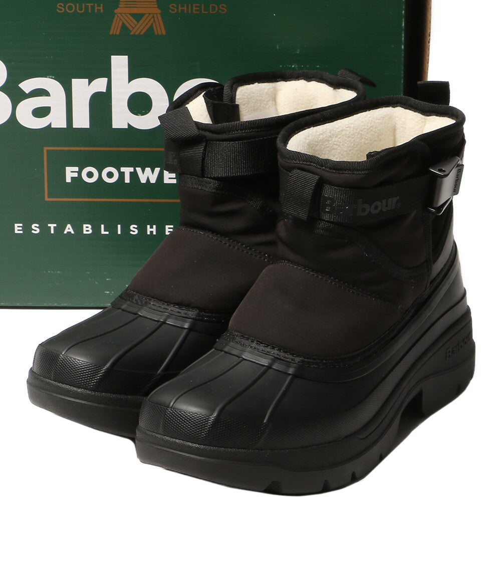 美品 BARBOUR ブーツ BRAYBOURN DUCK BOOT WELLY ブラック レディース SIZE 5 バブアー
