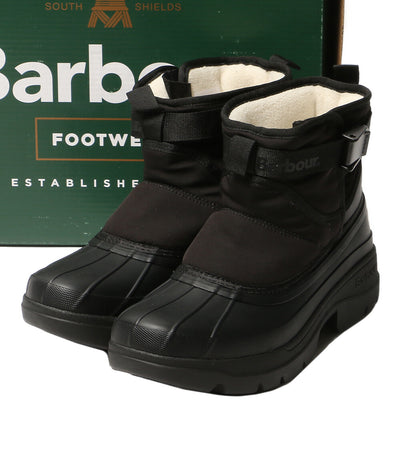美品 BARBOUR ブーツ BRAYBOURN DUCK BOOT WELLY ブラック レディース SIZE 5 バブアー