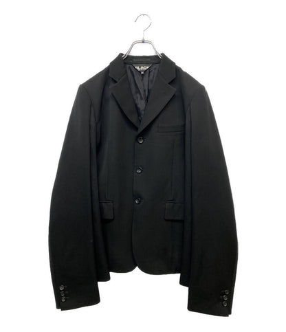 BLACK COMME des GARCONS テーラードジャケット 2022AWW 4本袖 1J-J021 メンズ SIZE M ブラックコムデギャルソン