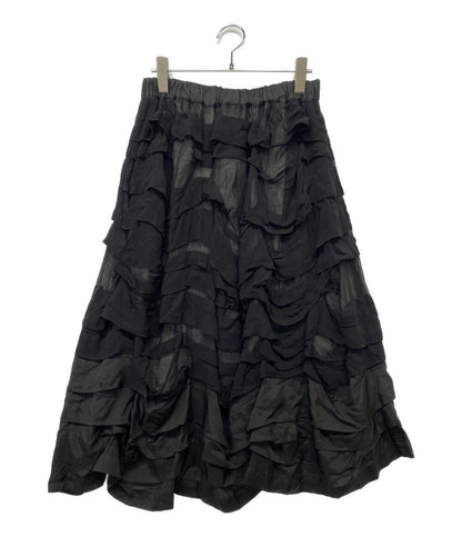 COMME des GARCONS COMME des GARCONS キュプラヘム切替フリルスカート 2024SS RM-S015 レディース SIZE S コムデギャルソン コムデギャルソン