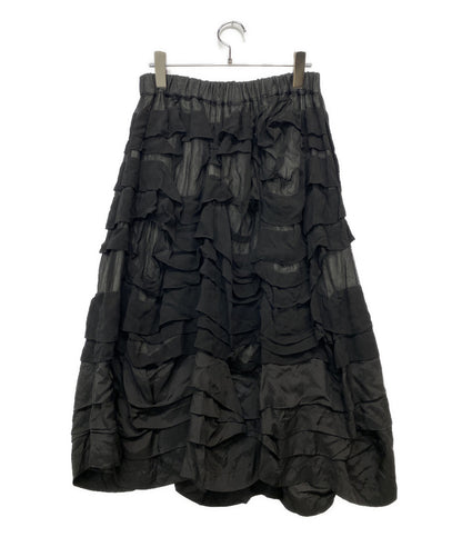 COMME des GARCONS COMME des GARCONS キュプラヘム切替フリルスカート 2024SS RM-S015 レディース SIZE S コムデギャルソン コムデギャルソン
