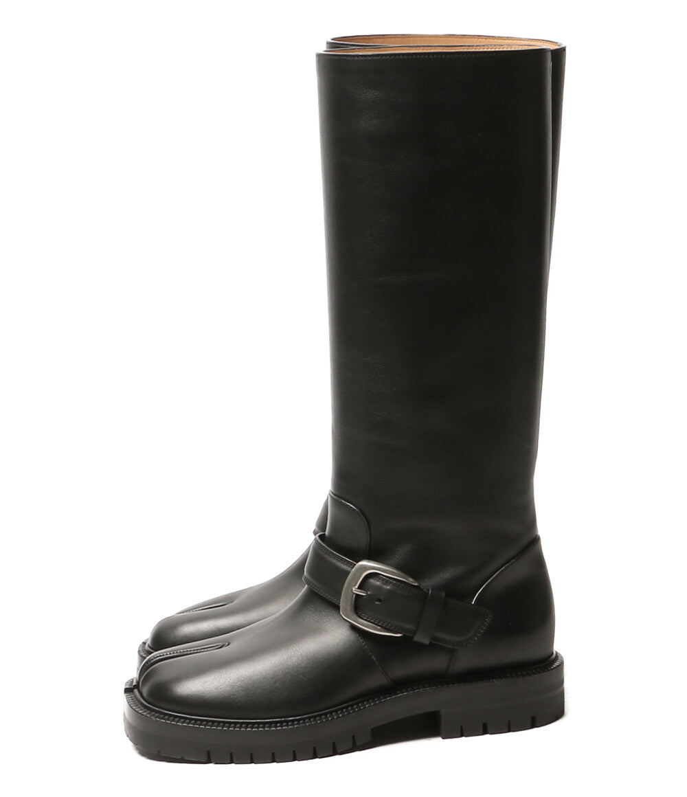 美品 Maison Margiela ブーツ Tabi County Knee Boots BLK レディース SIZE 40 メゾンマルジェラ