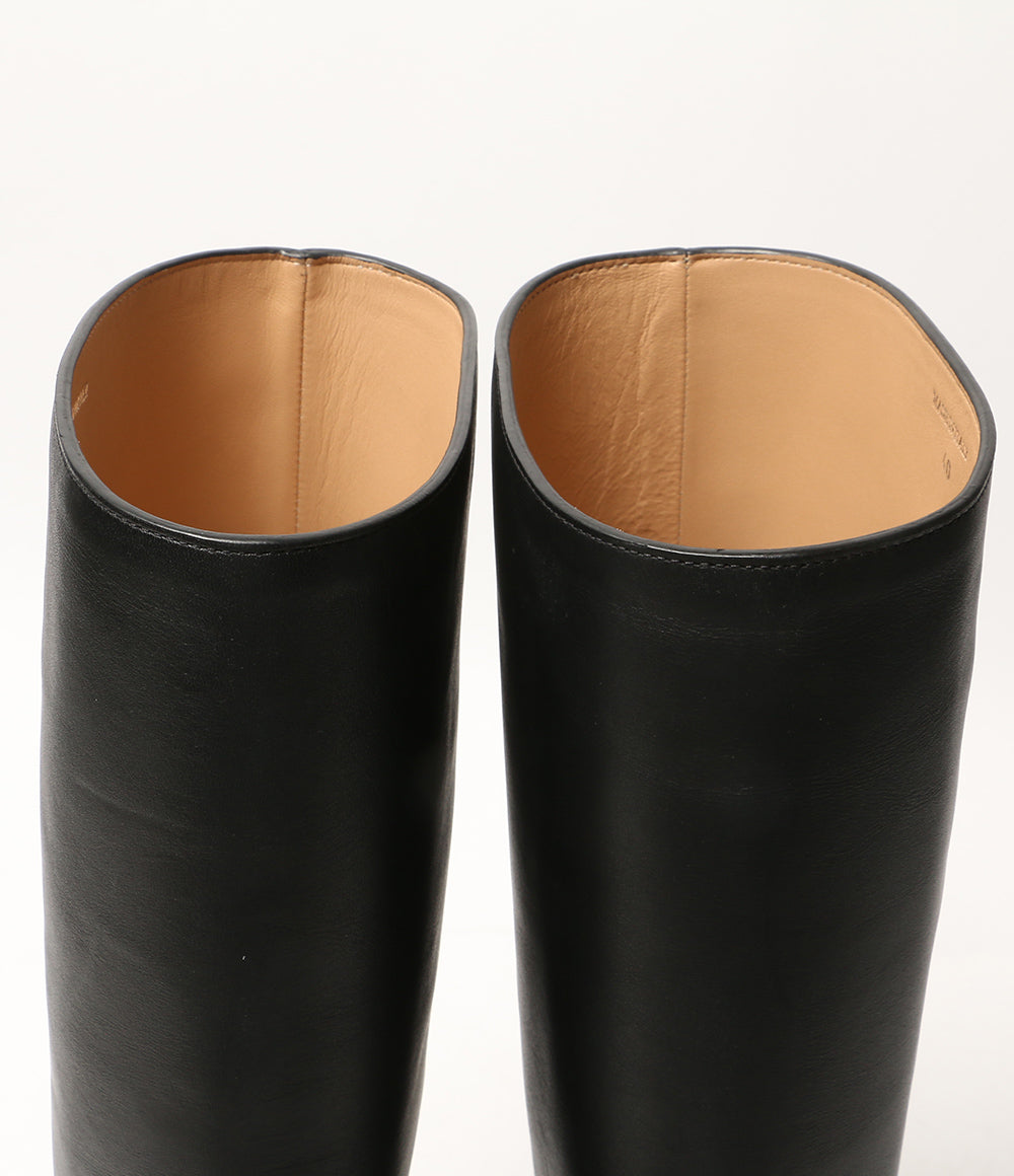 美品 Maison Margiela ブーツ Tabi County Knee Boots BLK レディース SIZE 40 メゾンマルジェラ