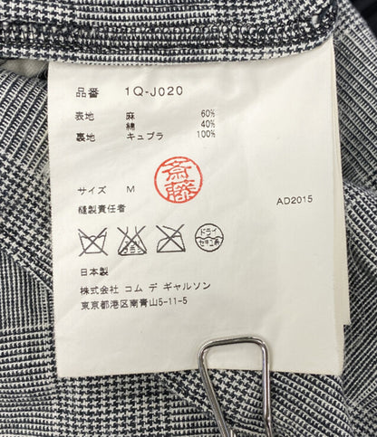 BLACK COMME des GARCONS テーラードジャケット グレンチェック 1Q-J020 メンズ SIZE M ブラックコムデギャルソン