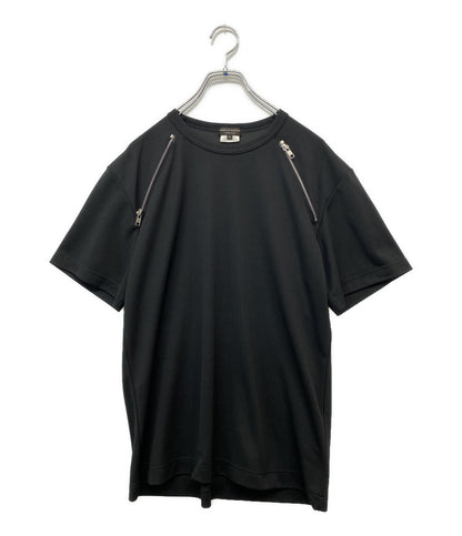 美品 COMME des GARCONS HOMME PLUS エステルジャージレイヤードLSカットソー 2025SS PO-T022 メンズ SIZE M コムデギャルソンオムプリュス