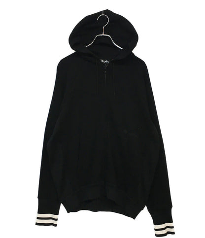 Loro Piana パーカー ×藤原ヒロシ Zip Hoodie White BLK FAM1595 メンズ SIZE L ロロピアーナ