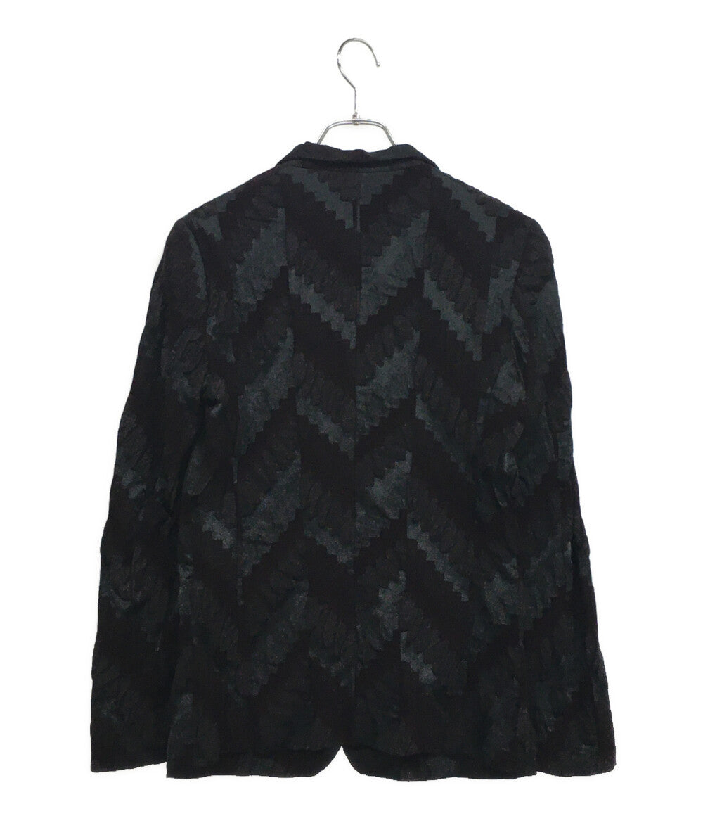 ISSEY MIYAKE テーラードジャケット ダークレッド IM03FD508 レディース SIZE 2 イッセイミヤケ