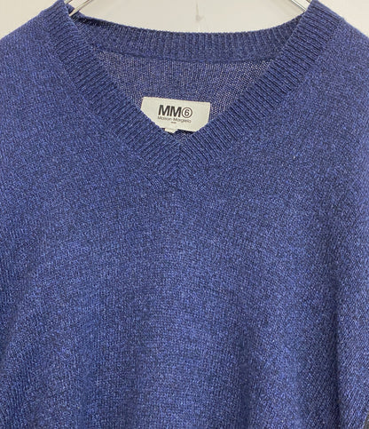MM6 Maison Margiela ニット ネイビー Vネック S32CU0058 メンズ SIZE S エムエムシックス