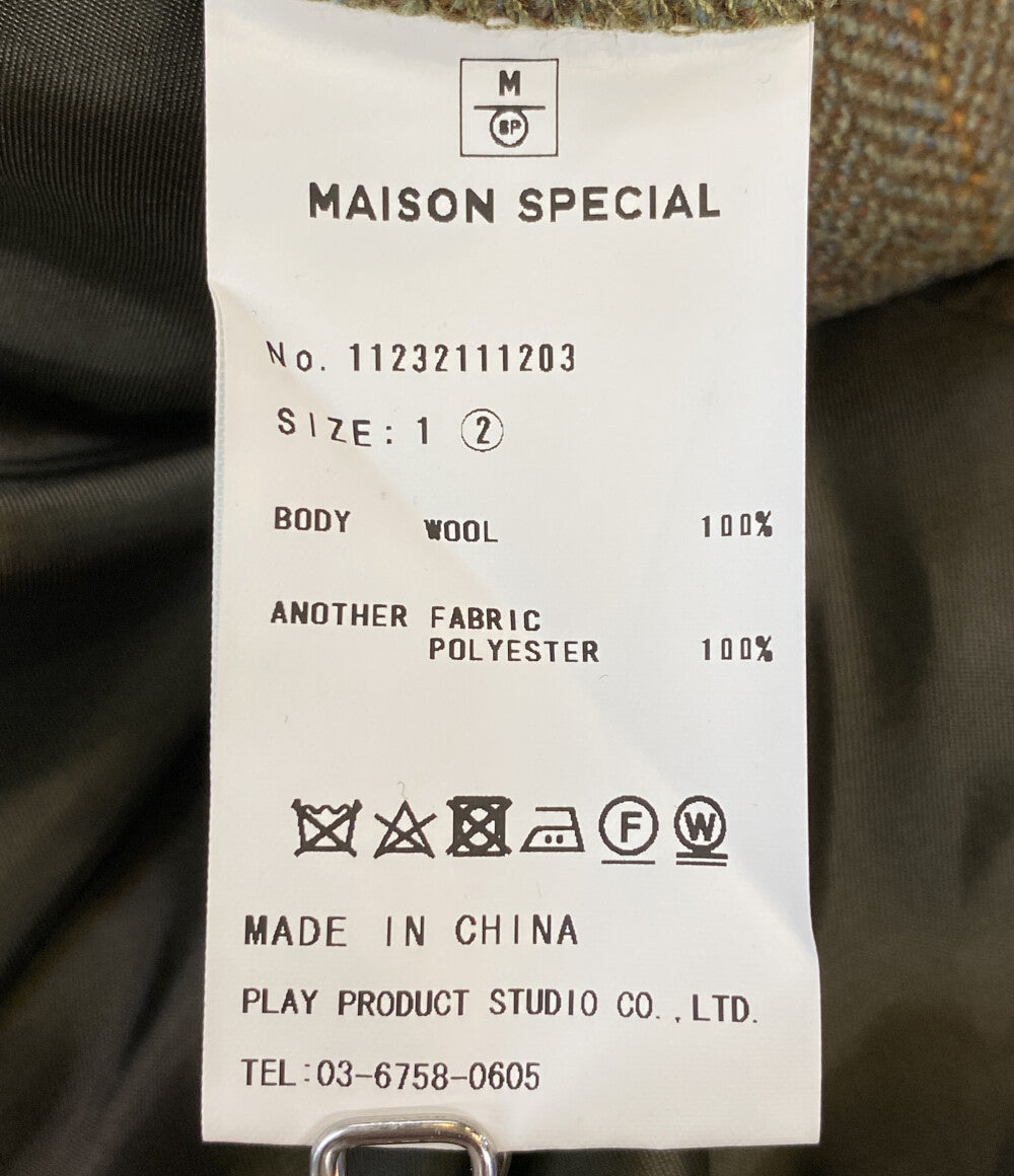 美品 MAISON SPECIAL メゾンスペシャル ジャケット Prime-Over Canadian Jacket 11232111203 メンズ SIZE 02