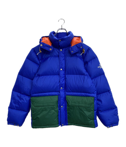 美品 THE NORTH FACE ダウンジャケット COLOR BLOCK SIERRA DOWN PARKA ブルー メンズ SIZE M ザ・ノース・フェイス