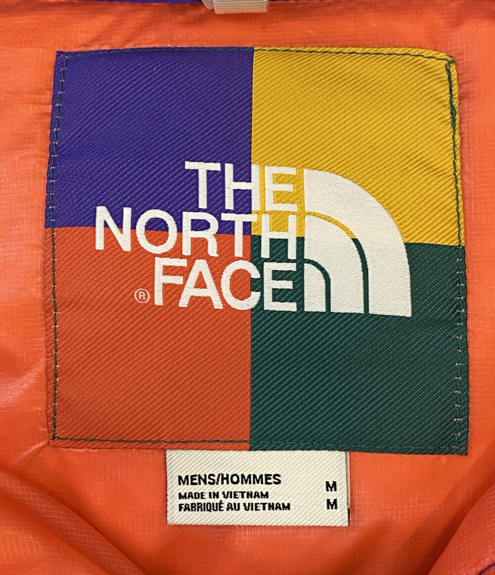 美品 THE NORTH FACE ダウンジャケット COLOR BLOCK SIERRA DOWN PARKA ブルー メンズ SIZE M ザ・ノース・フェイス