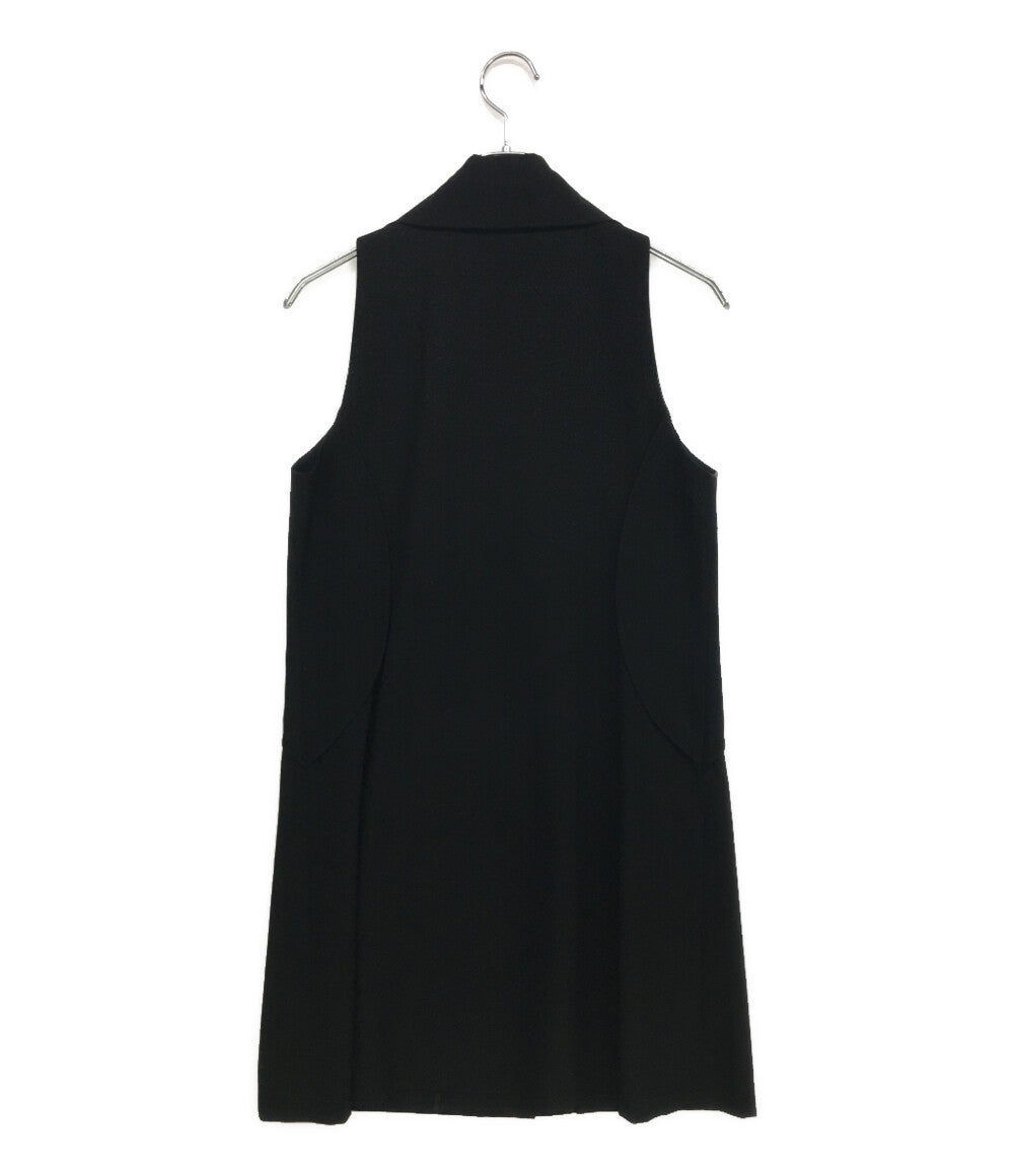 ISSEY MIYAKE ウールノースリーブロングジャケット グローブポケット IM73FE501 レディース SIZE 2 イッセイミヤケ