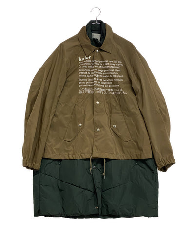 kolor レイヤードダウンコート メンズ SIZE 2 カラー