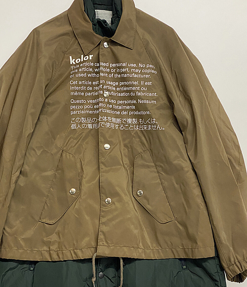 kolor レイヤードダウンコート メンズ SIZE 2 カラー