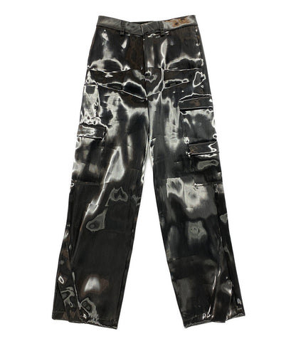 美品 HELIOT EMIL ヘリオットエミル パンツ Liquid Metal Cargo Pants メンズ SIZE 46