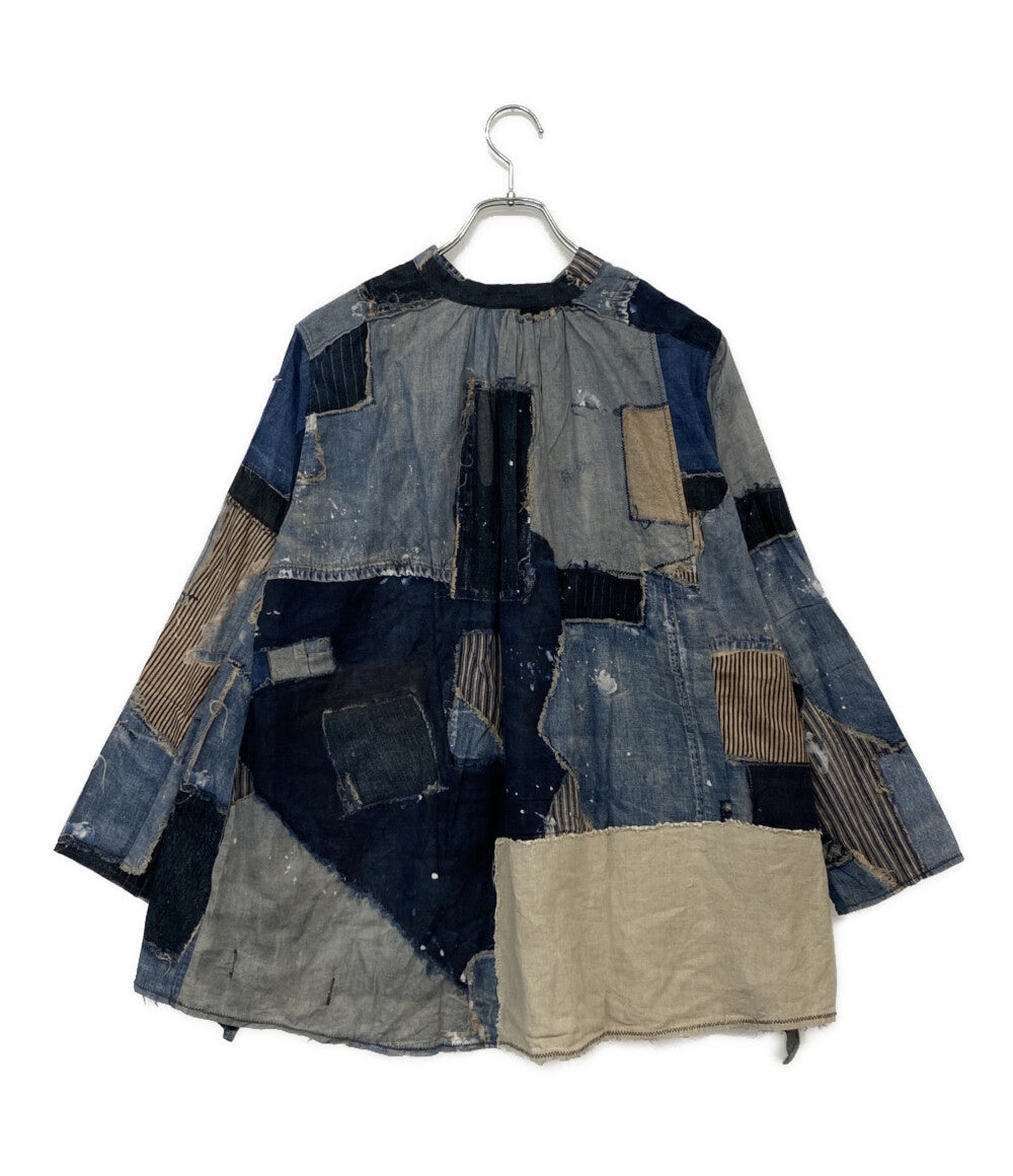 KAPITAL 長袖シャツ パッチワーク ブルー メンズ SIZE - キャピタル