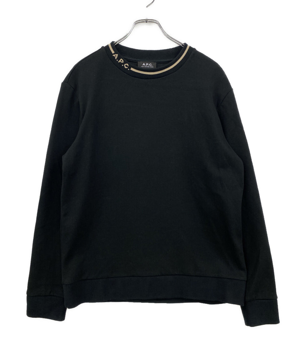 A.P.C. スウェット ブラック 襟ロゴ メンズ SIZE M アーペーセー