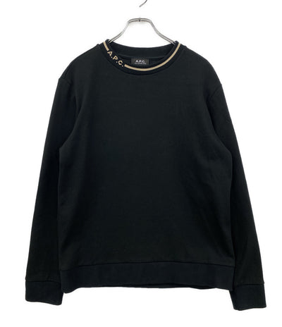 A.P.C. スウェット ブラック 襟ロゴ メンズ SIZE M アーペーセー