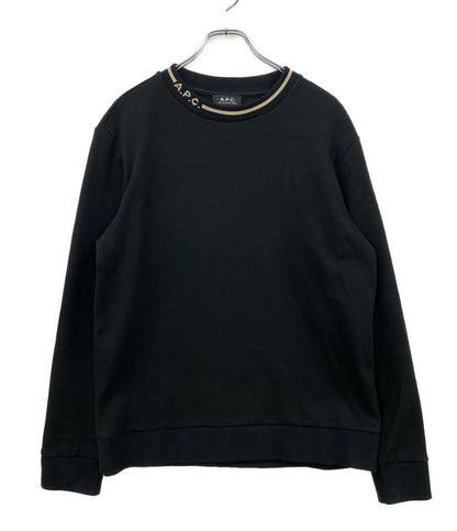 A.P.C. スウェット ブラック 襟ロゴ メンズ SIZE M アーペーセー