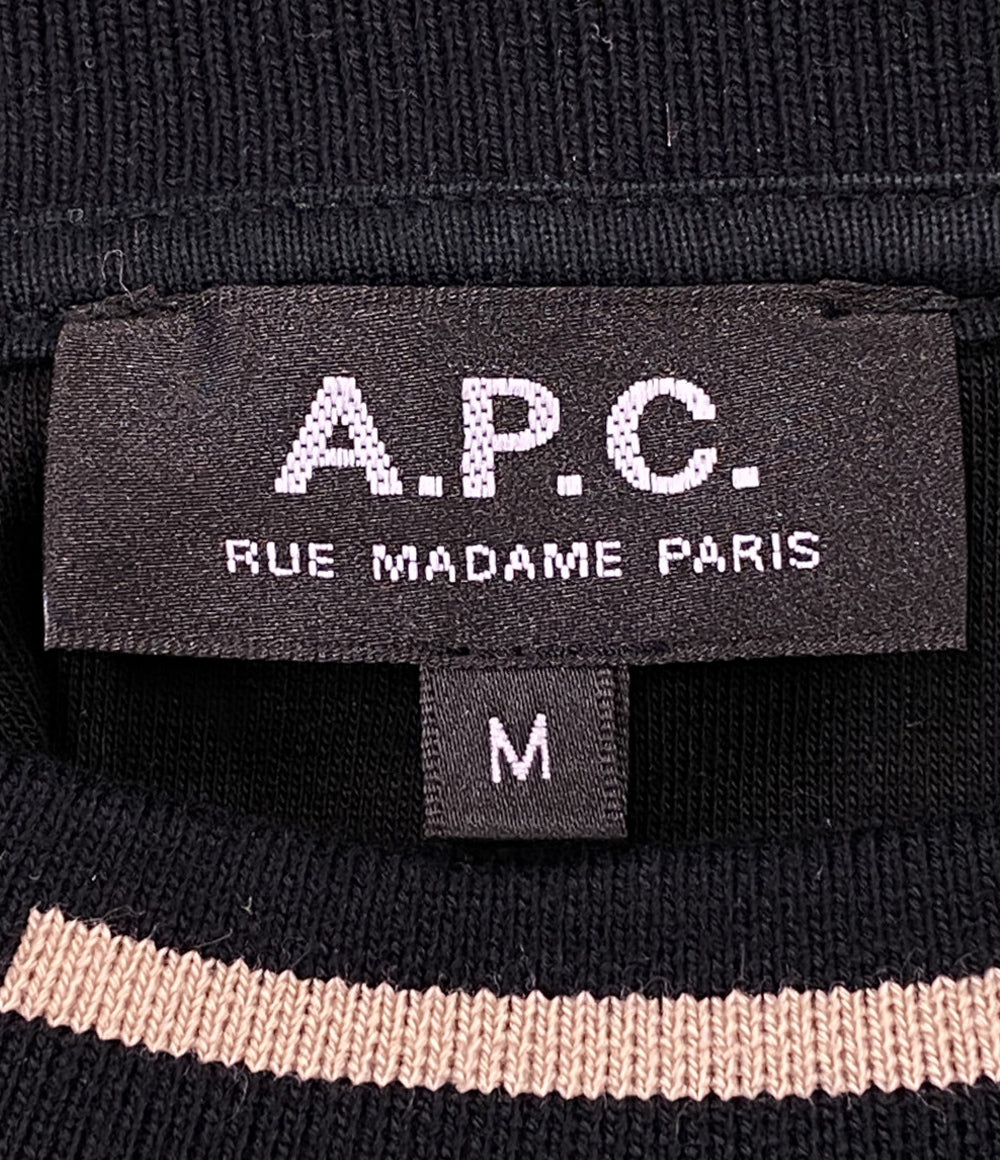 A.P.C. スウェット ブラック 襟ロゴ メンズ SIZE M アーペーセー