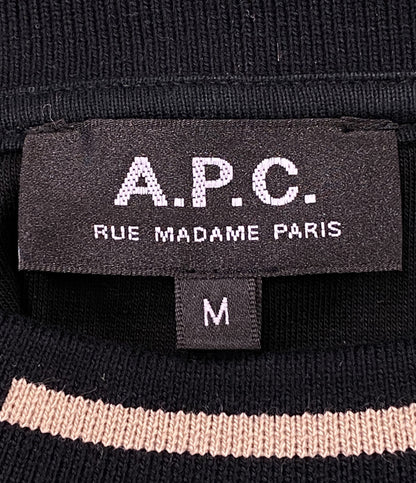 A.P.C. スウェット ブラック 襟ロゴ メンズ SIZE M アーペーセー