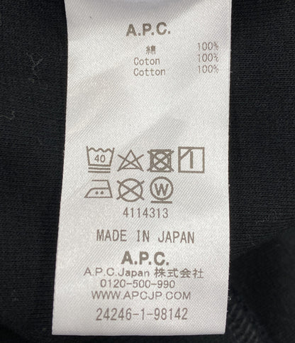 A.P.C. スウェット ブラック 襟ロゴ メンズ SIZE M アーペーセー