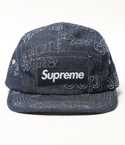 美品 Supreme キャップ Lasered Denim Camp Cap 24FW メンズ シュプリーム