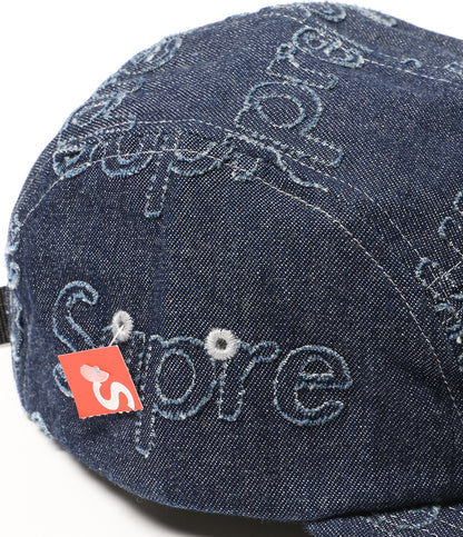 美品 Supreme キャップ Lasered Denim Camp Cap 24FW メンズ シュプリーム
