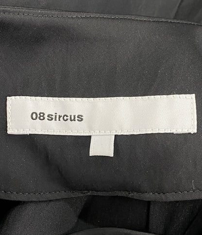 08 sircus 半袖ワンピース レーヨン S23AW-DR05 BLACK レディース SIZE 1 ゼロエイトサーカス