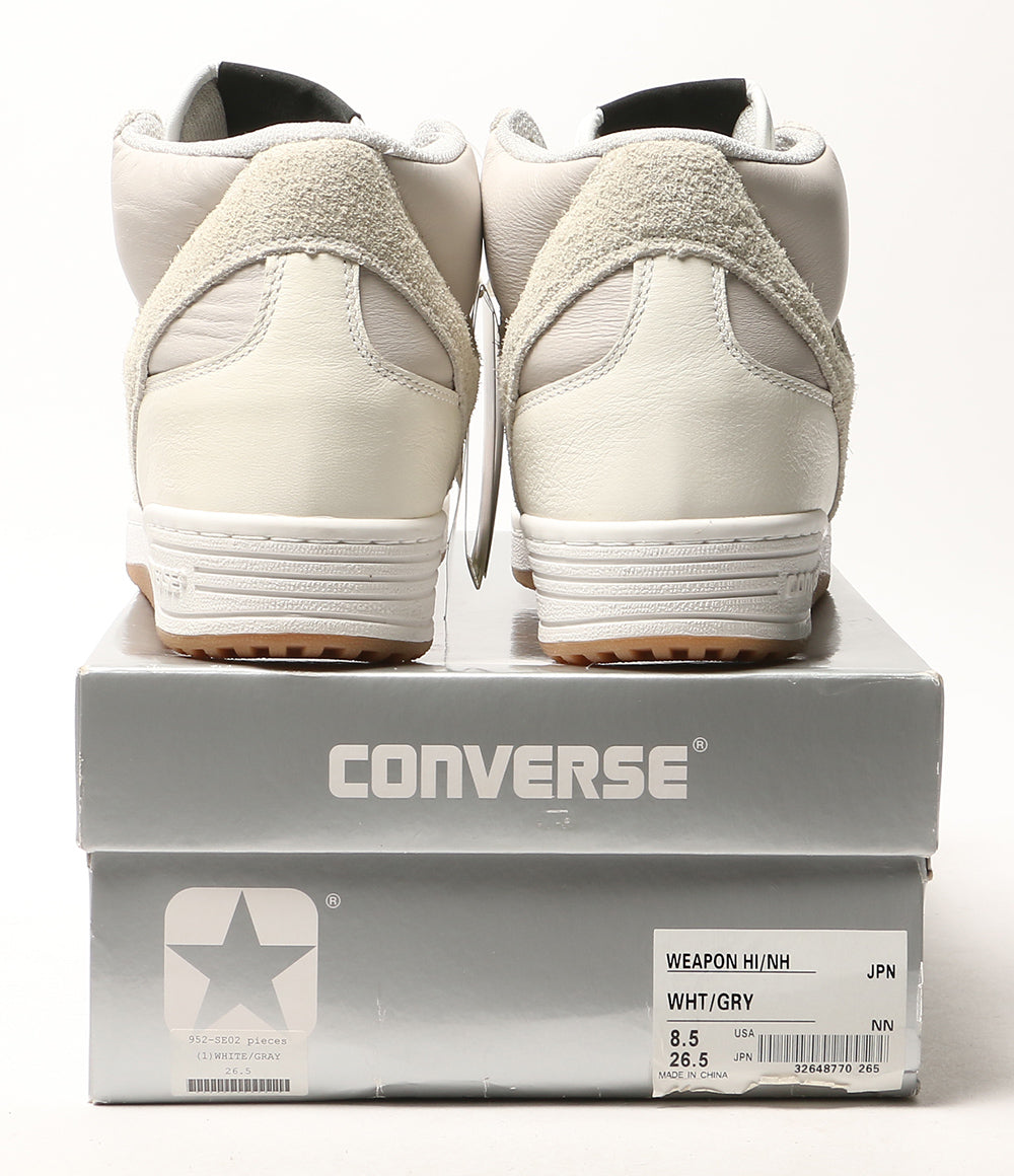 美品 CONVERSE × N.HOOLYWOOD エヌハリウッド スニーカー WEAPON HI NH WHITE メンズ SIZE 26.5cm コンバース
