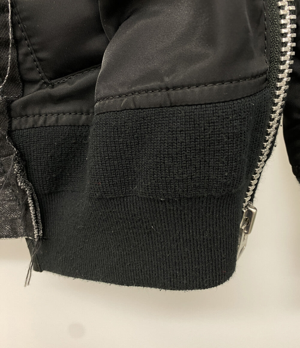 sacai デニムジャケット BLK DENIM×MA-1 23AW SCM-053 メンズ SIZE 3 サカイ