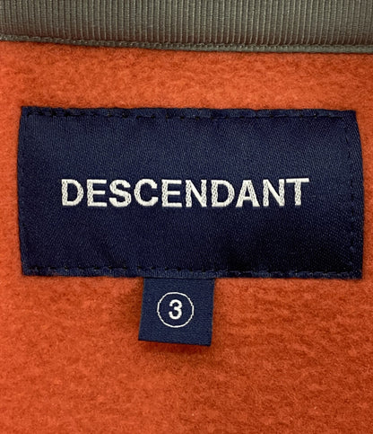 DESCENDANT フリースジャケット HUMMING FLEECE PULLOVER ORANGE メンズ SIZE 3 ディセンダント