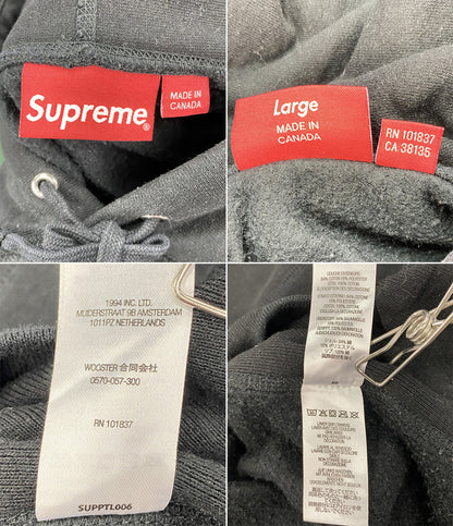 Supreme スウェットパーカー CAPITAL HOODED BLACK 22FW メンズ SIZE L シュプリーム
