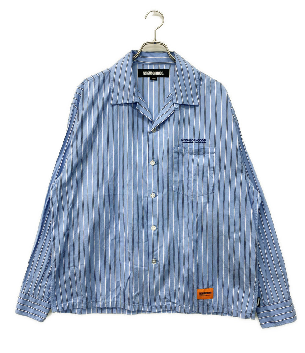 NEIGHBORHOOD 長袖シャツ STRIPE WORK SHIRT LS 242TSNH-SHM02 メンズ SIZE L ネイバーフッド