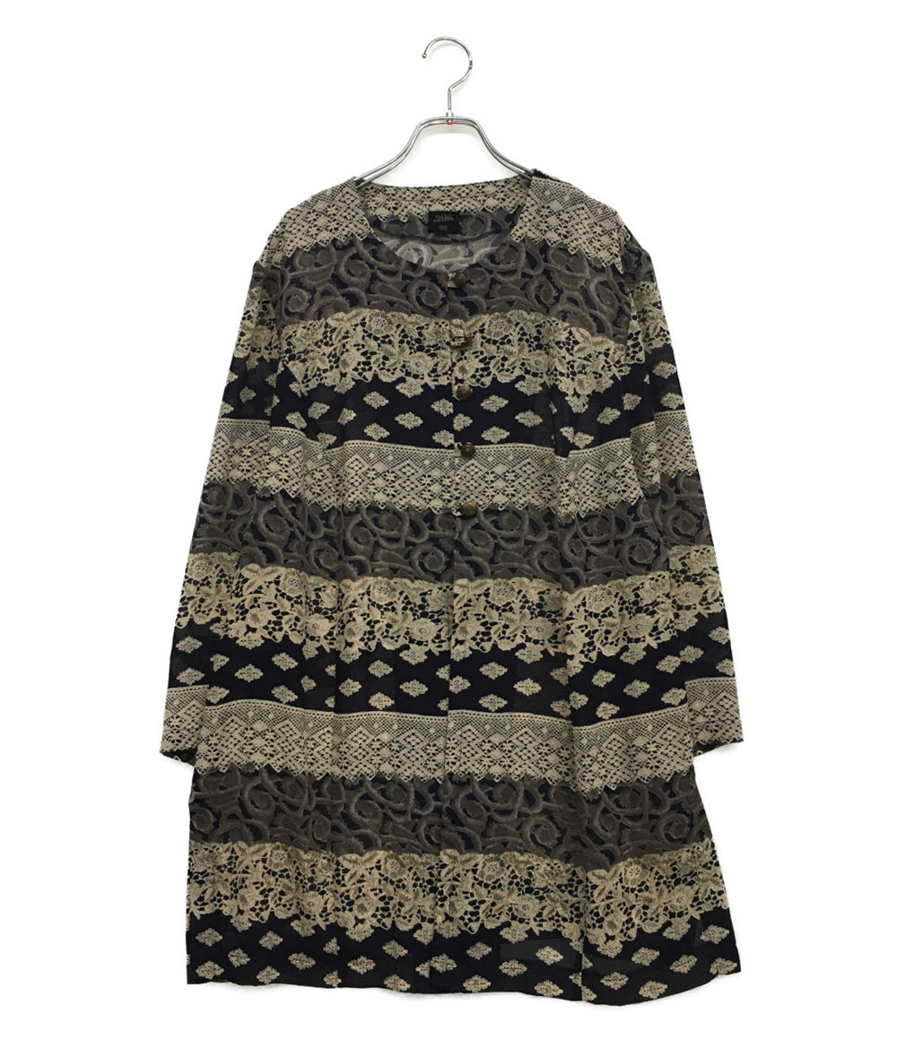 ジャンポールゴルチエフェム シャツ 総柄 ノーカラー レディース SIZE - Jean Paul GAULTIER FEMME