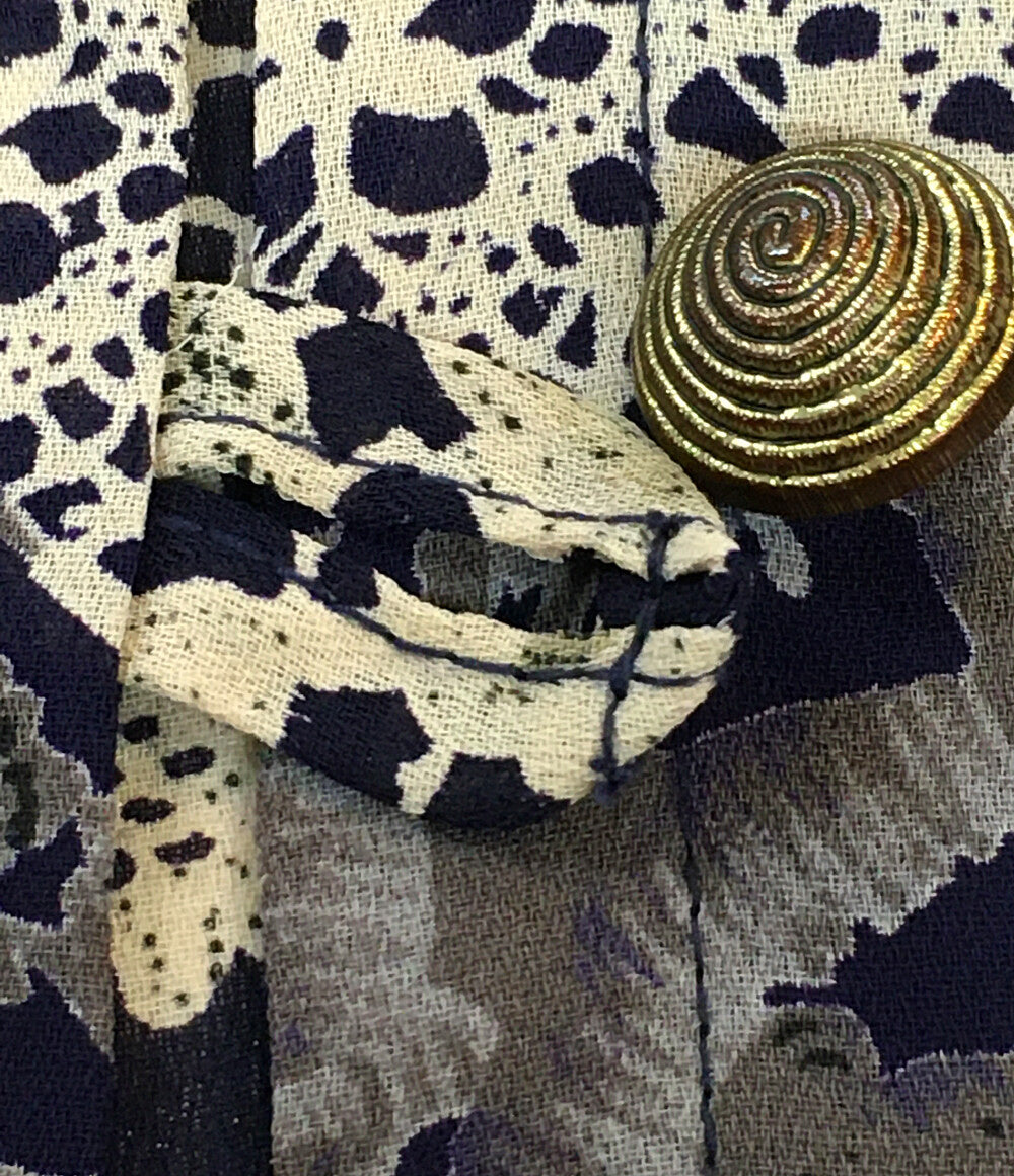 ジャンポールゴルチエフェム シャツ 総柄 ノーカラー レディース SIZE - Jean Paul GAULTIER FEMME