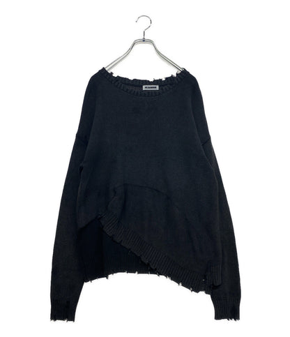 ジルサンダー ニット ダメージ加工 RAF期 グレー メンズ SIZE - Jil sander