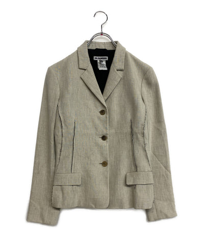 ジルサンダー カットオフデザインジャケット コットン レディース SIZE 38 JIL SANDER