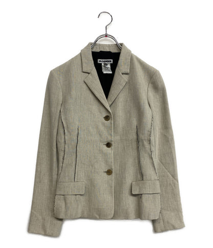 ジルサンダー カットオフデザインジャケット コットン レディース SIZE 38 JIL SANDER