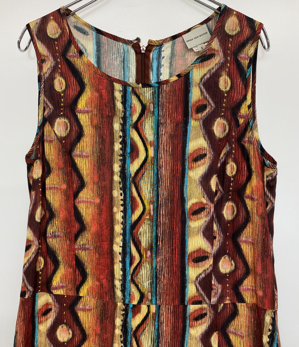 ドリスヴァンノッテン ノースリーブワンピース 総柄 ライカ期 3455-7103 レディース SIZE S DRIES VAN NOTEN
