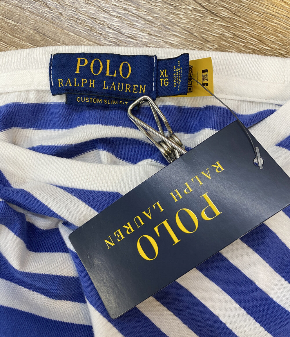 美品 POLO RALPH LAUREN 半袖Ｔシャツ ジャージー ボーダー メンズ SIZE XL ポロ・ラルフローレン