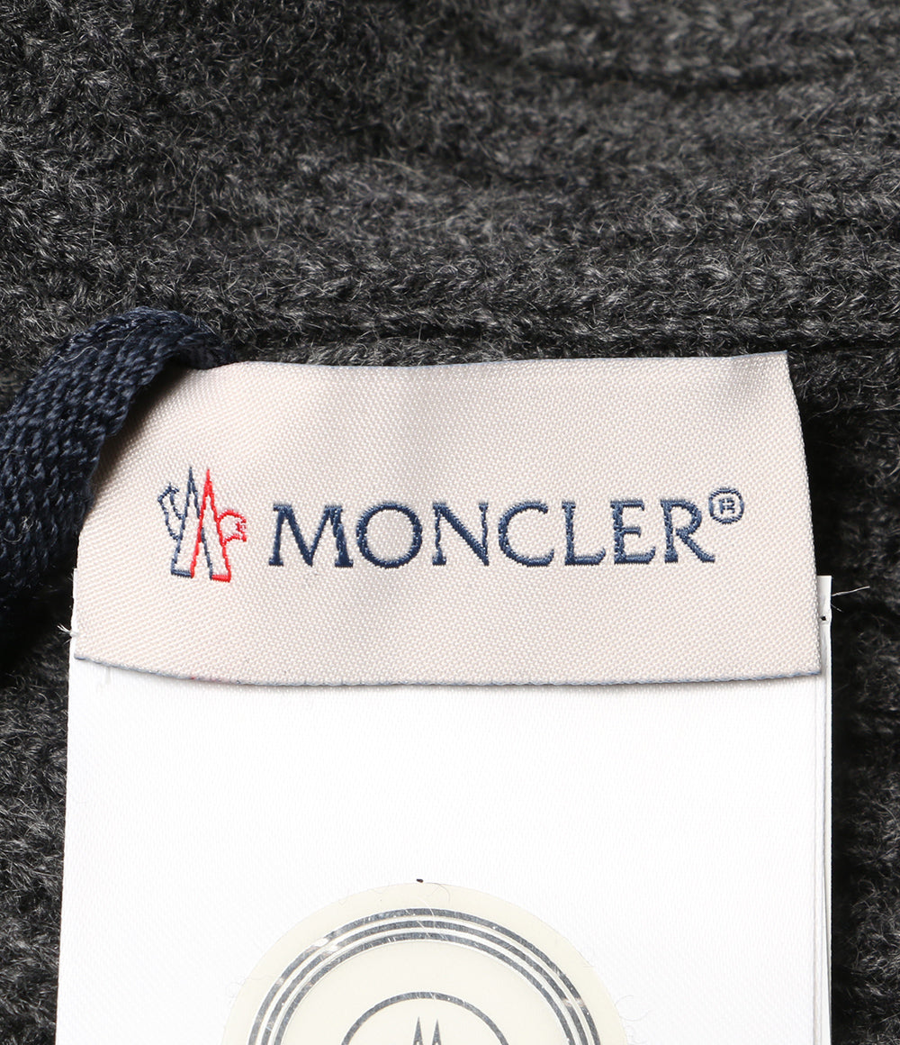 モンクレール 美品 ニット帽 D2 091 グレー カシミヤ100％ メンズ MONCLER