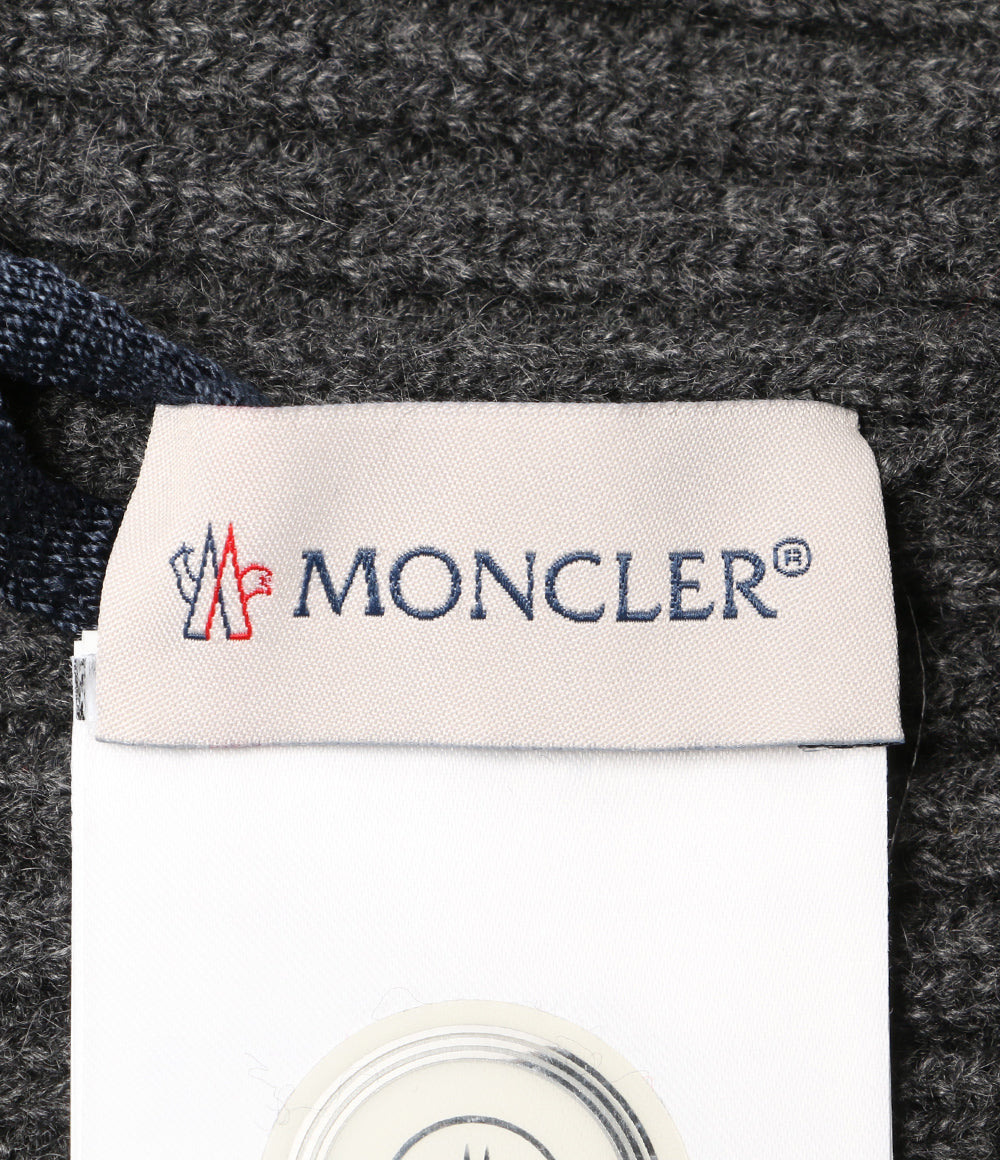 モンクレール 美品 ニット帽 D2 091 グレー カシミヤ100％ メンズ MONCLER