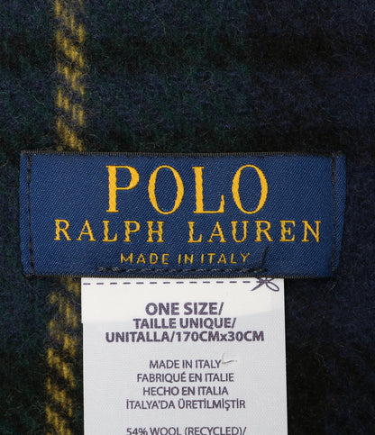 ポロ・ラルフローレン ストール パッチワーク チェック NAVY×RED メンズ SIZE ONE SIZE POLO RALPH LAUREN